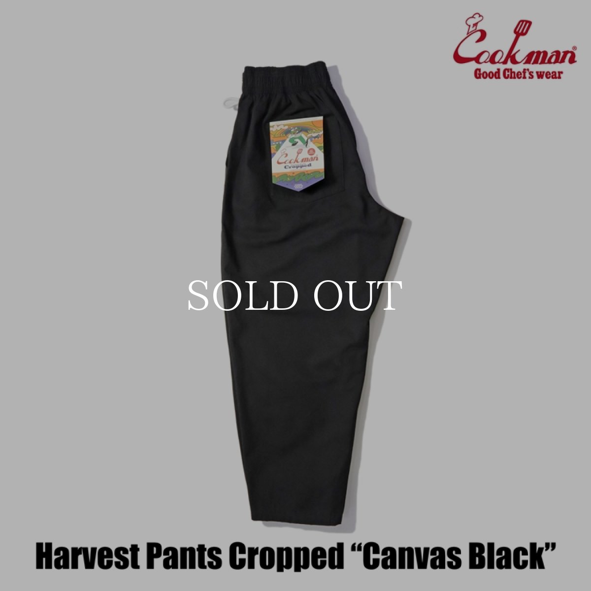 画像12: COOKMAN  Harvest Pants Cropped Canvas (Black) (12)