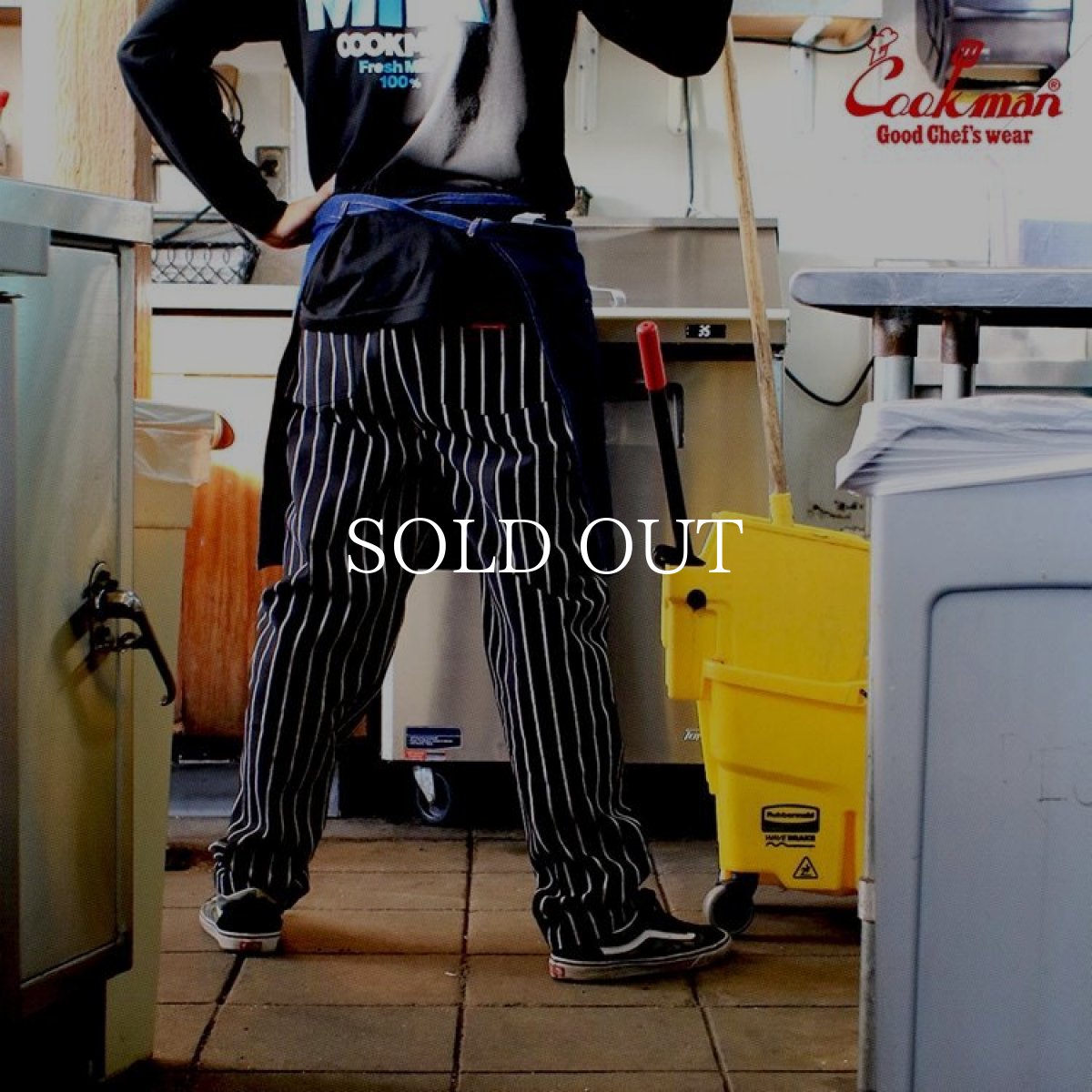 画像21: COOKMAN  Chef Pants Duck Canvas Stripe (Black) (21)