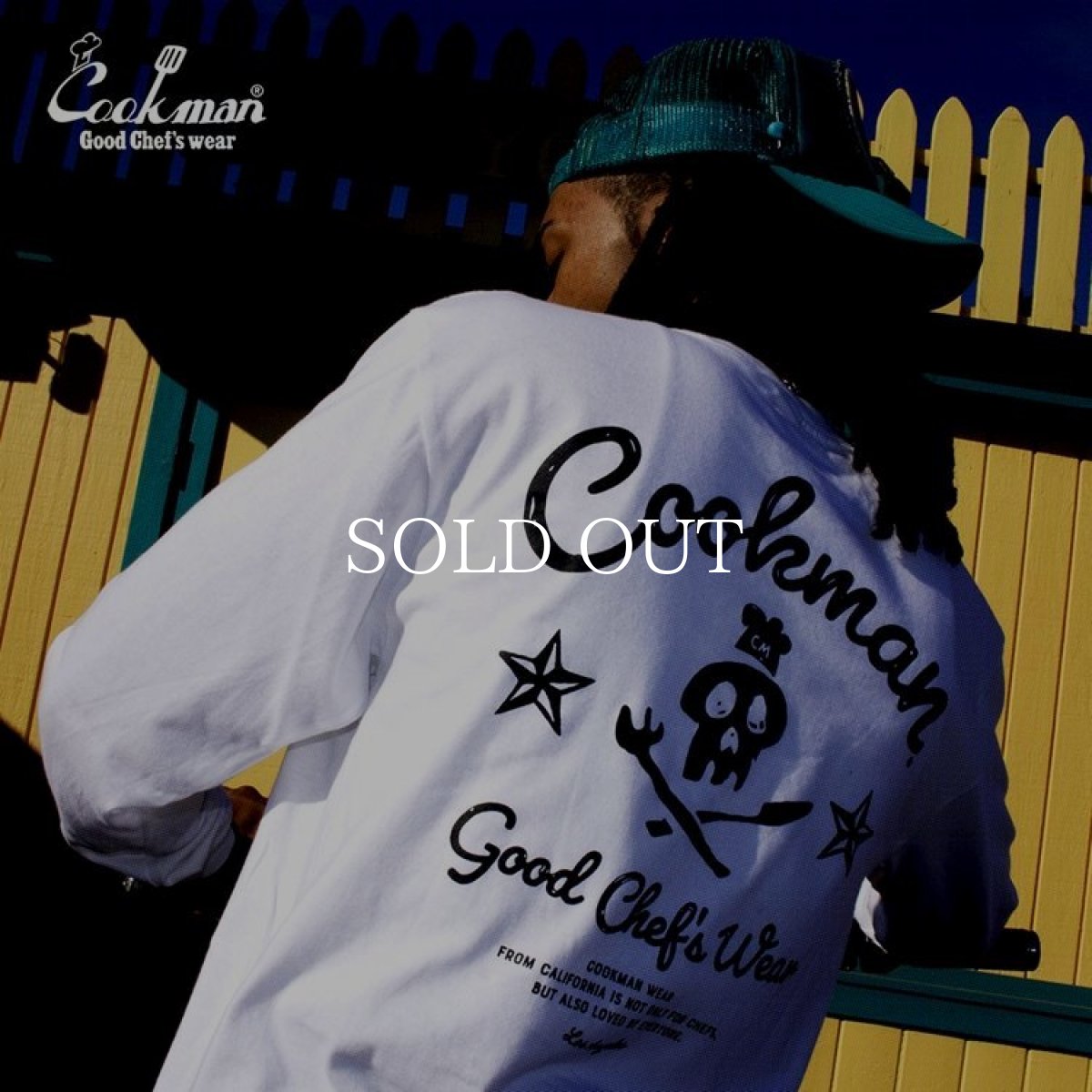 画像15: COOKMAN  ロングスリーブ Tシャツ Skull (White) (15)