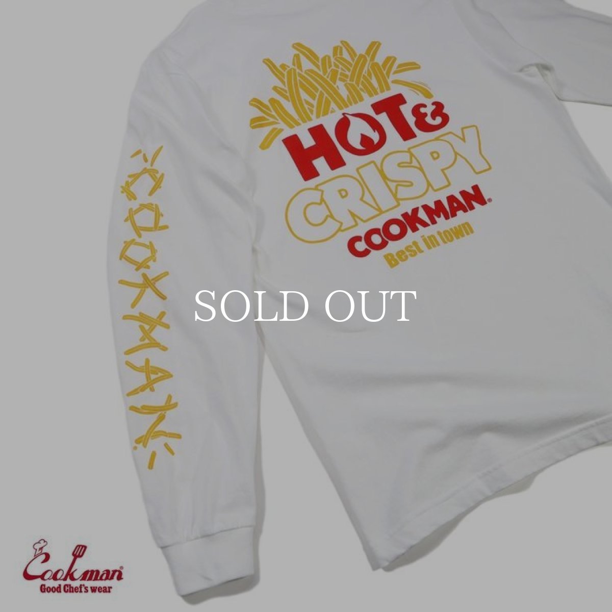 画像6: COOKMAN  ロングスリーブ Tシャツ French Fries (White) (6)
