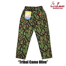 画像2: COOKMAN  Chef Pants Tribal Camo Olive (Olive Green) (2)