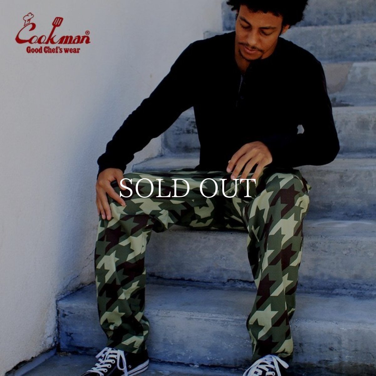 画像18: COOKMAN  Chef Pants Chidori Camo Green (Green) (18)