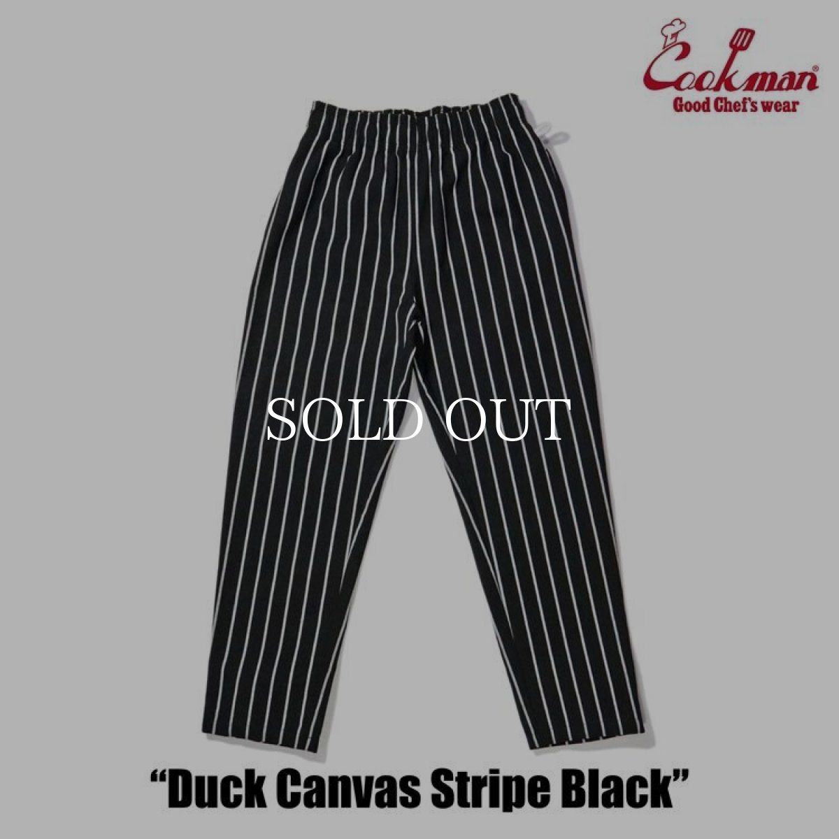 画像3: COOKMAN  Chef Pants Duck Canvas Stripe (Black) (3)