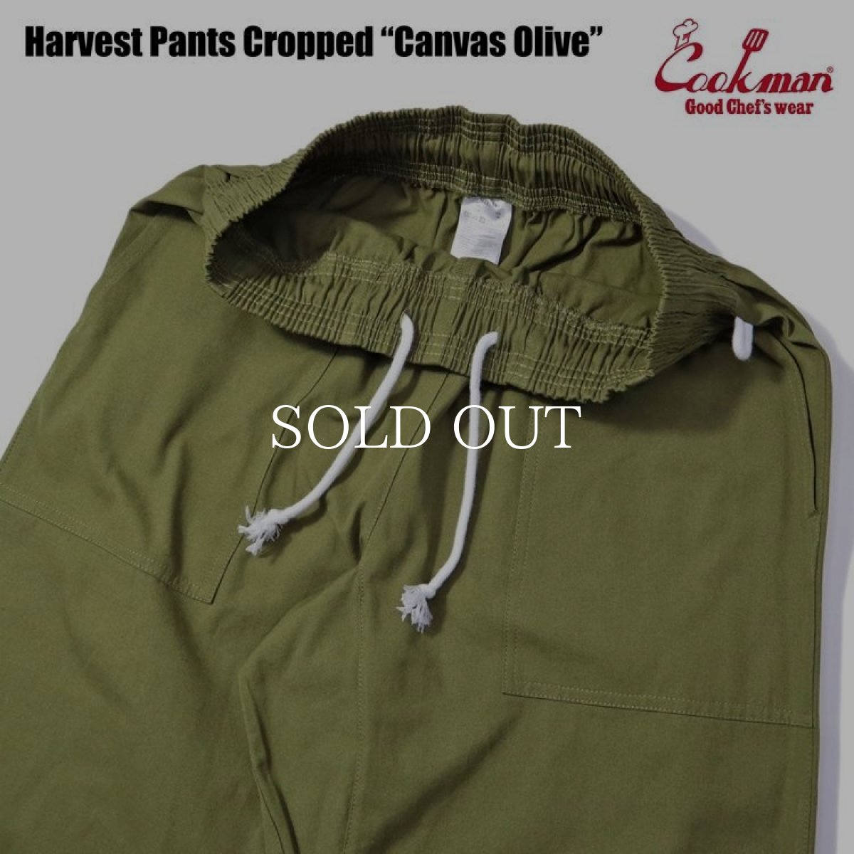 画像4: COOKMAN  Harvest Pants Cropped Canvas (Olive) (4)