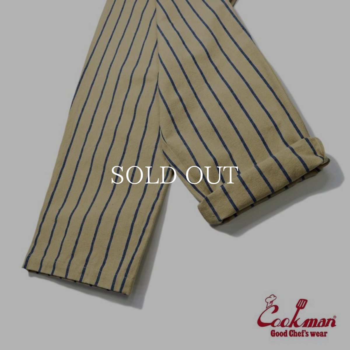 画像7: COOKMAN  Chef Pants Duck Canvas Stripe (Beige) (7)