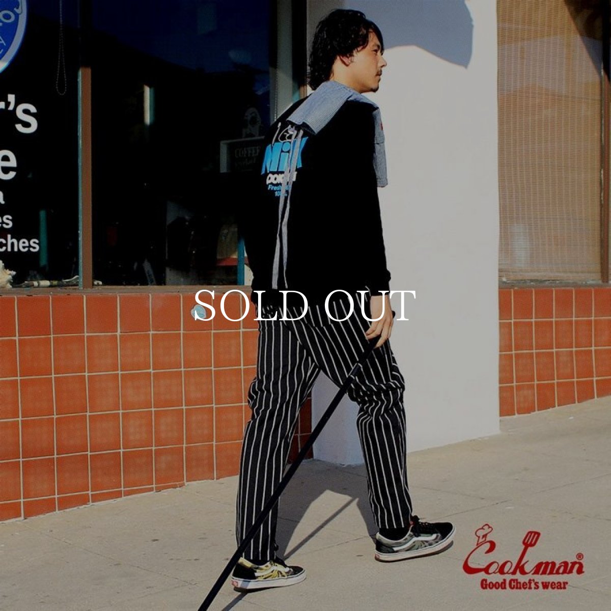 画像20: COOKMAN  Chef Pants Duck Canvas Stripe (Black) (20)