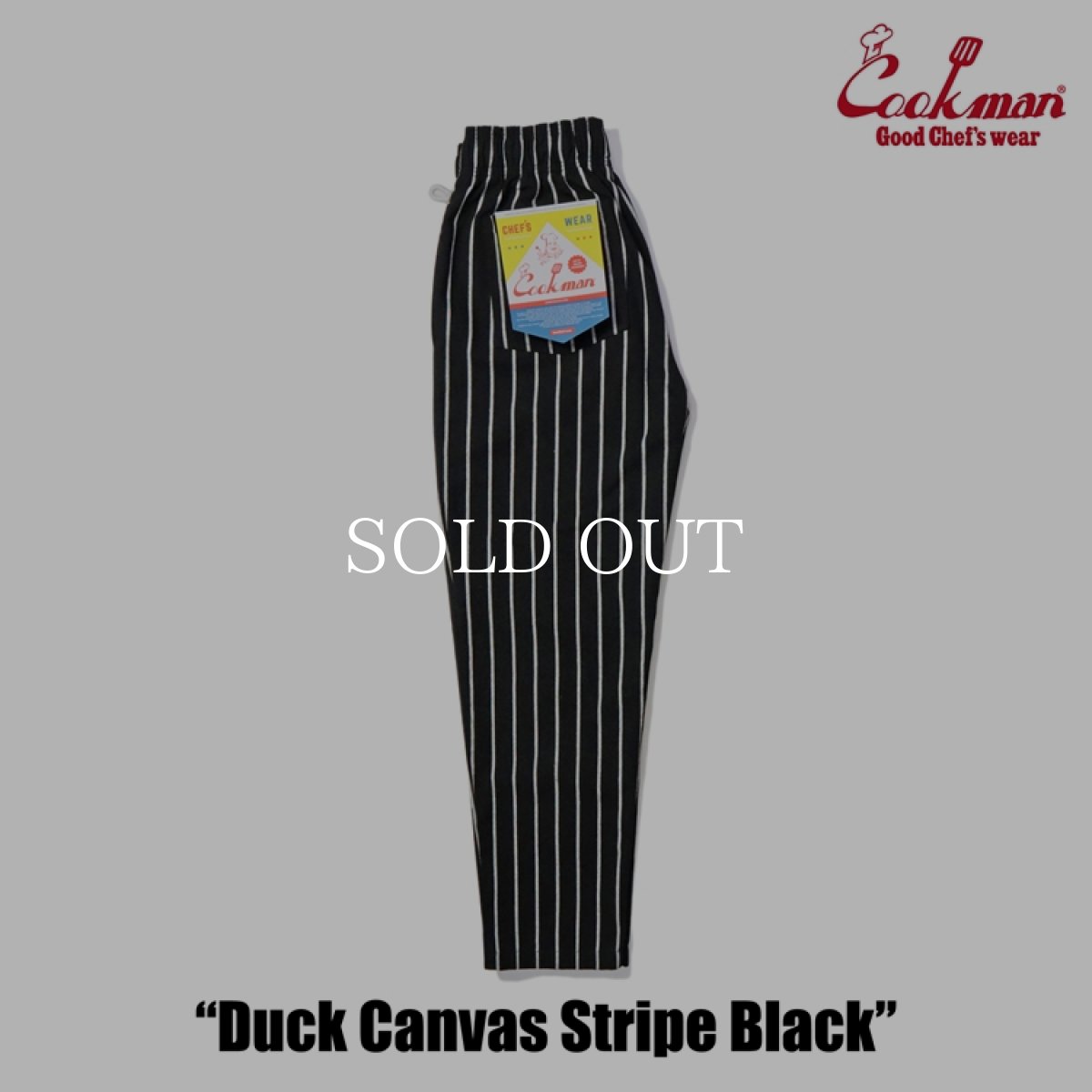 画像11: COOKMAN  Chef Pants Duck Canvas Stripe (Black) (11)