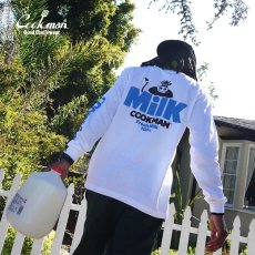 画像13: COOKMAN  ロングスリーブ Tシャツ Milk (White) (13)