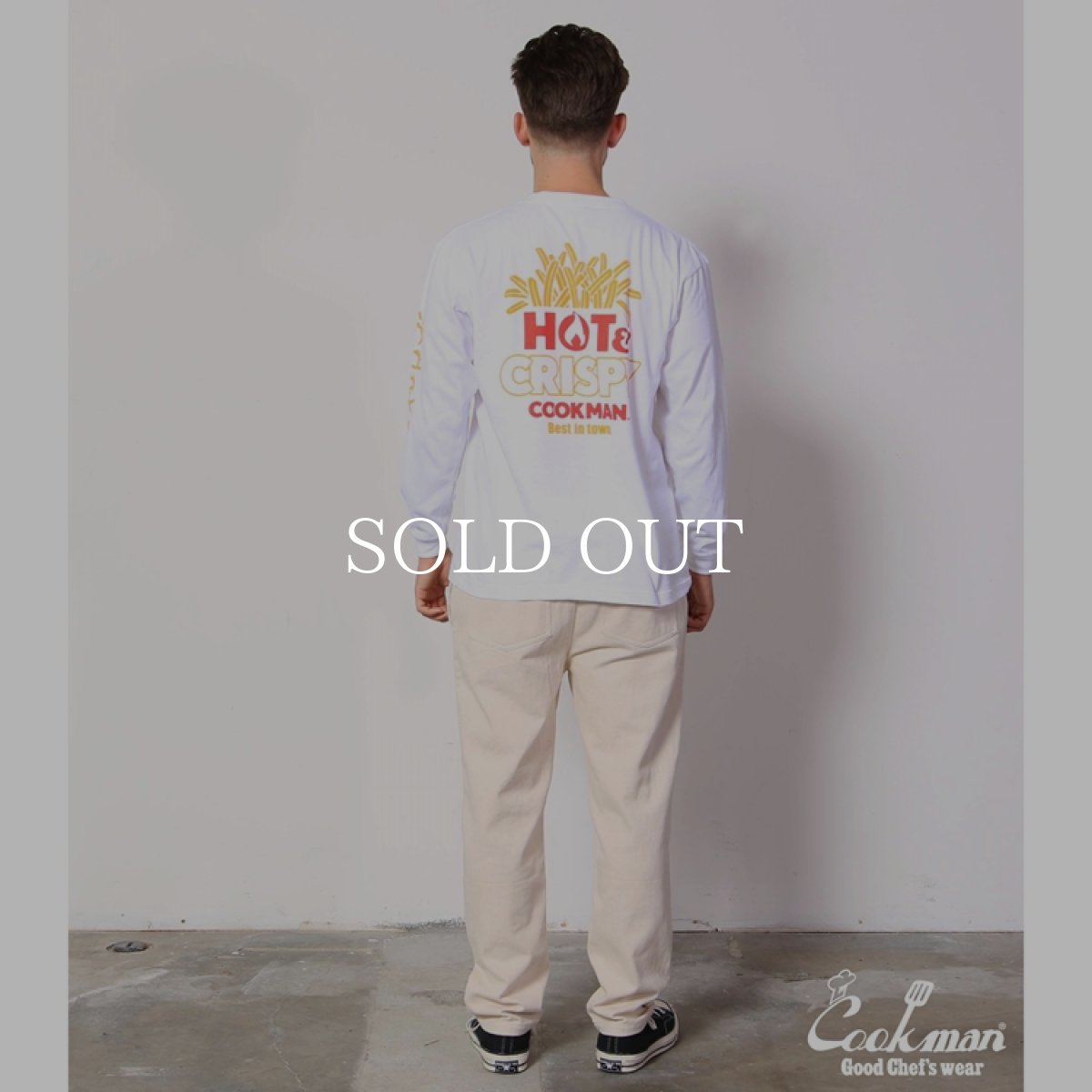 画像8: COOKMAN  ロングスリーブ Tシャツ French Fries (White) (8)