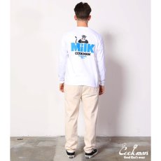 画像8: COOKMAN  ロングスリーブ Tシャツ Milk (White) (8)