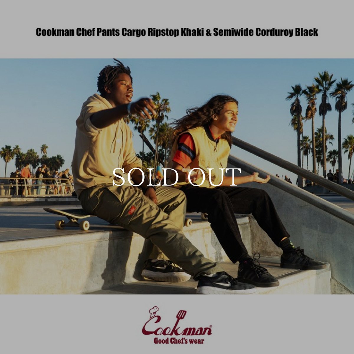 画像20: COOKMAN  Chef Pants Semiwide Corduroy (Black) (20)