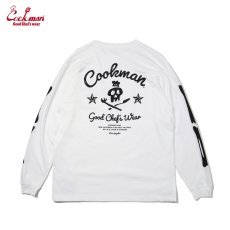 画像2: COOKMAN  ロングスリーブ Tシャツ Skull (White) (2)