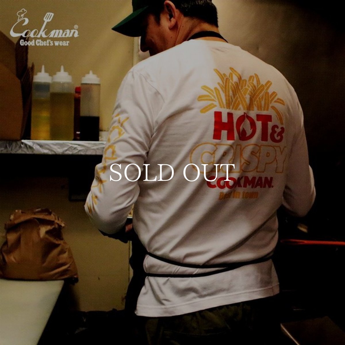 画像14: COOKMAN  ロングスリーブ Tシャツ French Fries (White) (14)