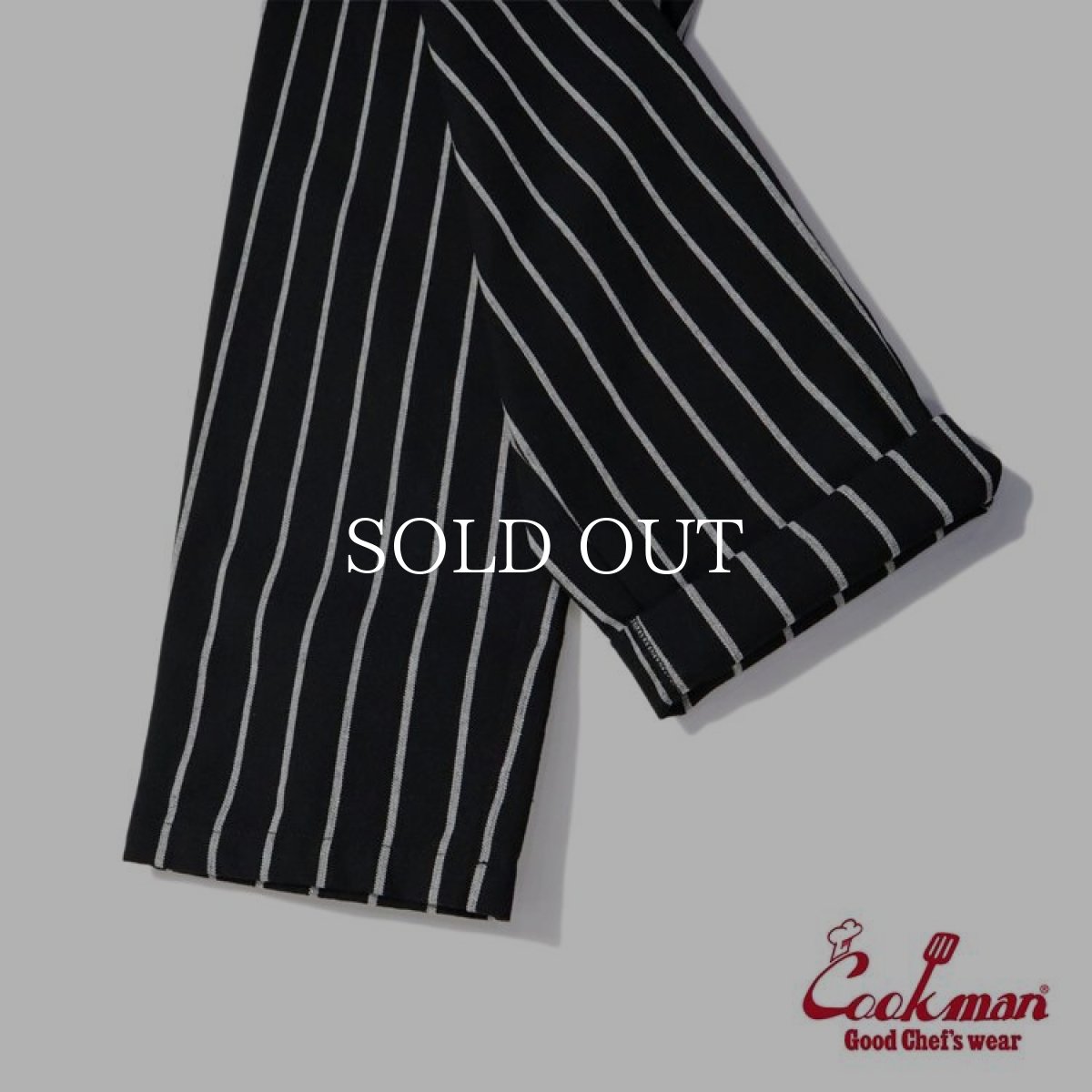 画像7: COOKMAN  Chef Pants Duck Canvas Stripe (Black) (7)
