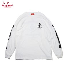 画像1: COOKMAN  ロングスリーブ Tシャツ Skull (White) (1)