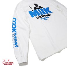 画像5: COOKMAN  ロングスリーブ Tシャツ Milk (White) (5)