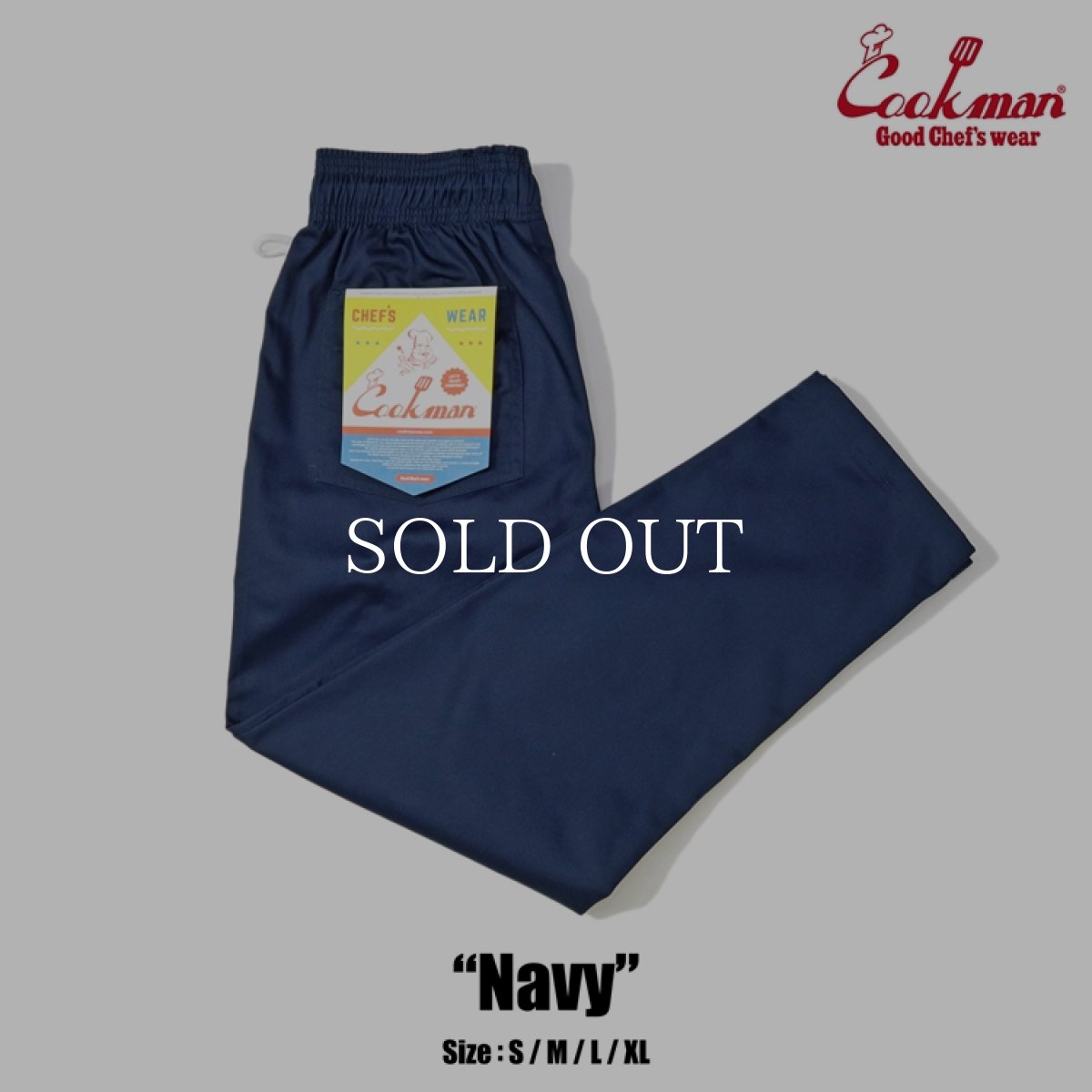 画像1: COOKMAN  Chef Pants (Navy) (1)