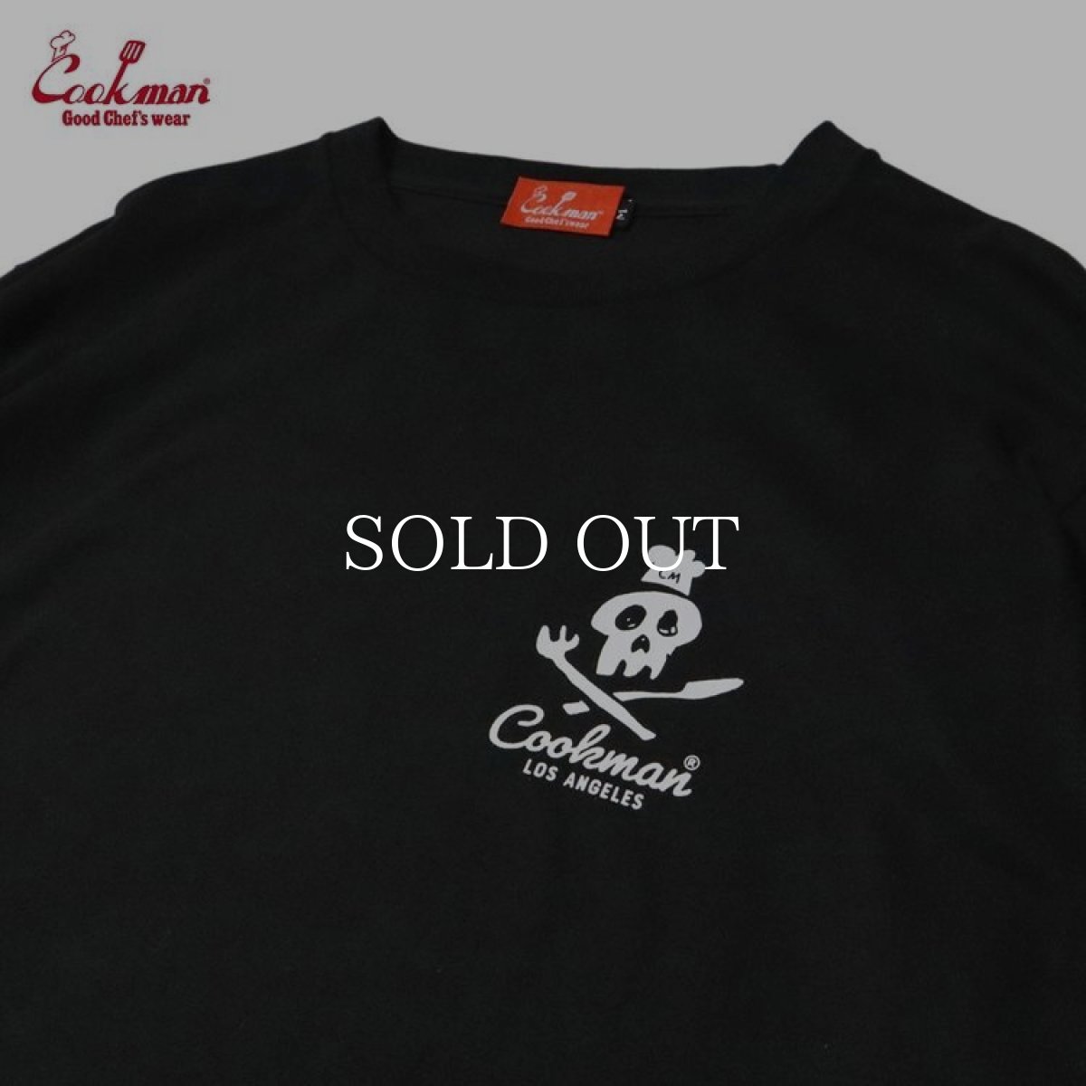 画像3: COOKMAN  ロングスリーブ Tシャツ Skull (Black) (3)