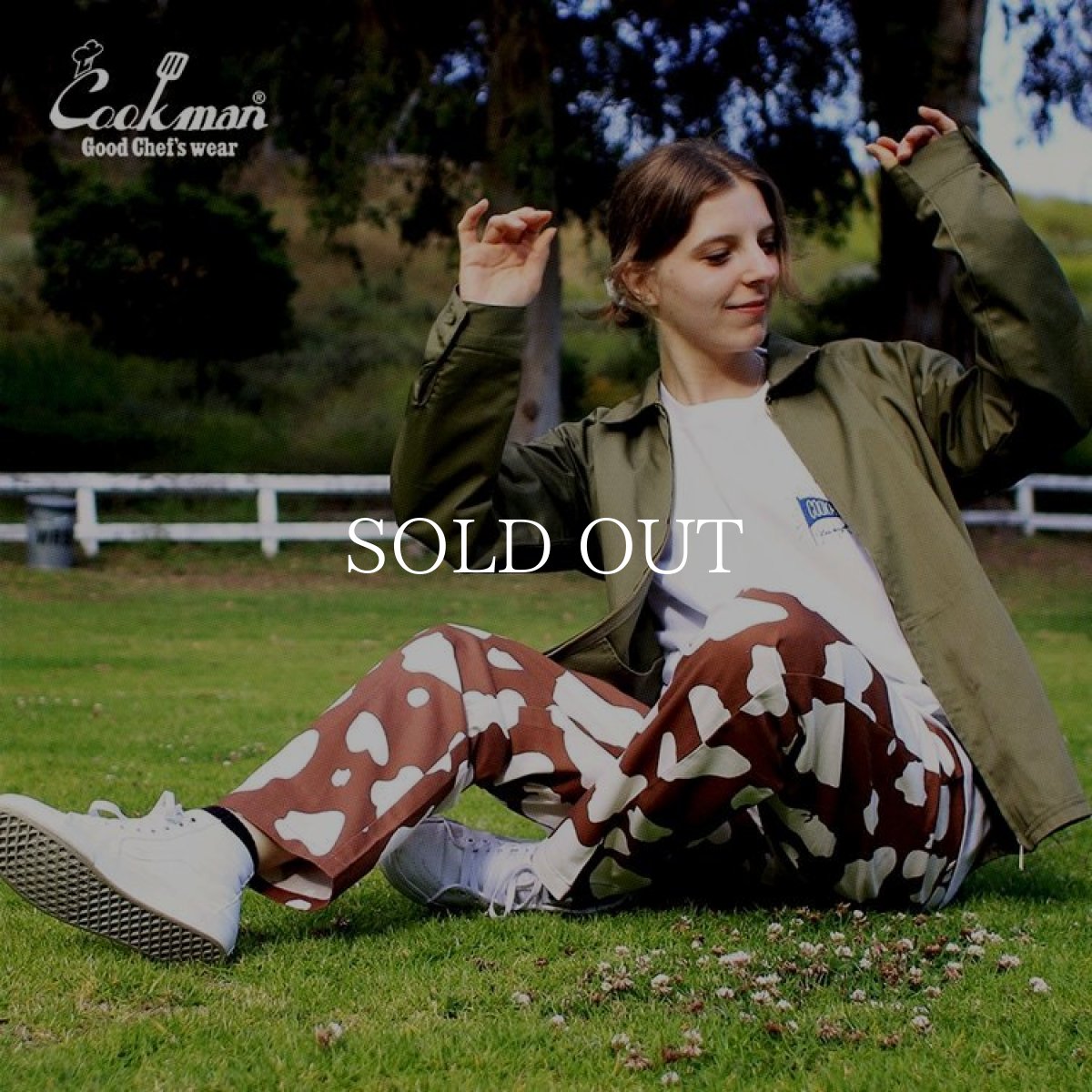 画像19: COOKMAN  Chef Pants Cow (Brown) (19)