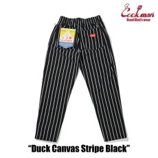 画像2: COOKMAN  Chef Pants Duck Canvas Stripe (Black) (2)