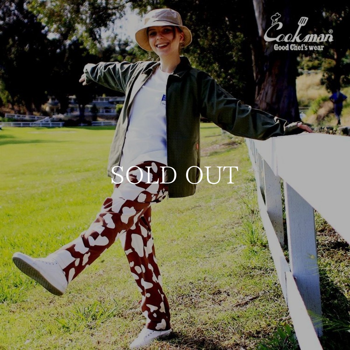 画像17: COOKMAN  Chef Pants Cow (Brown) (17)