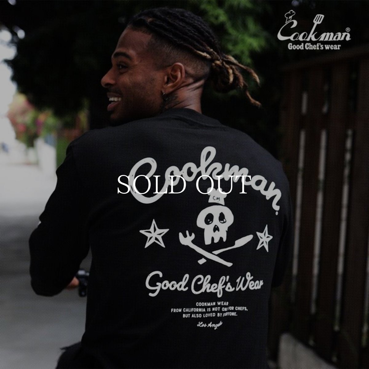 画像11: COOKMAN  ロングスリーブ Tシャツ Skull (Black) (11)