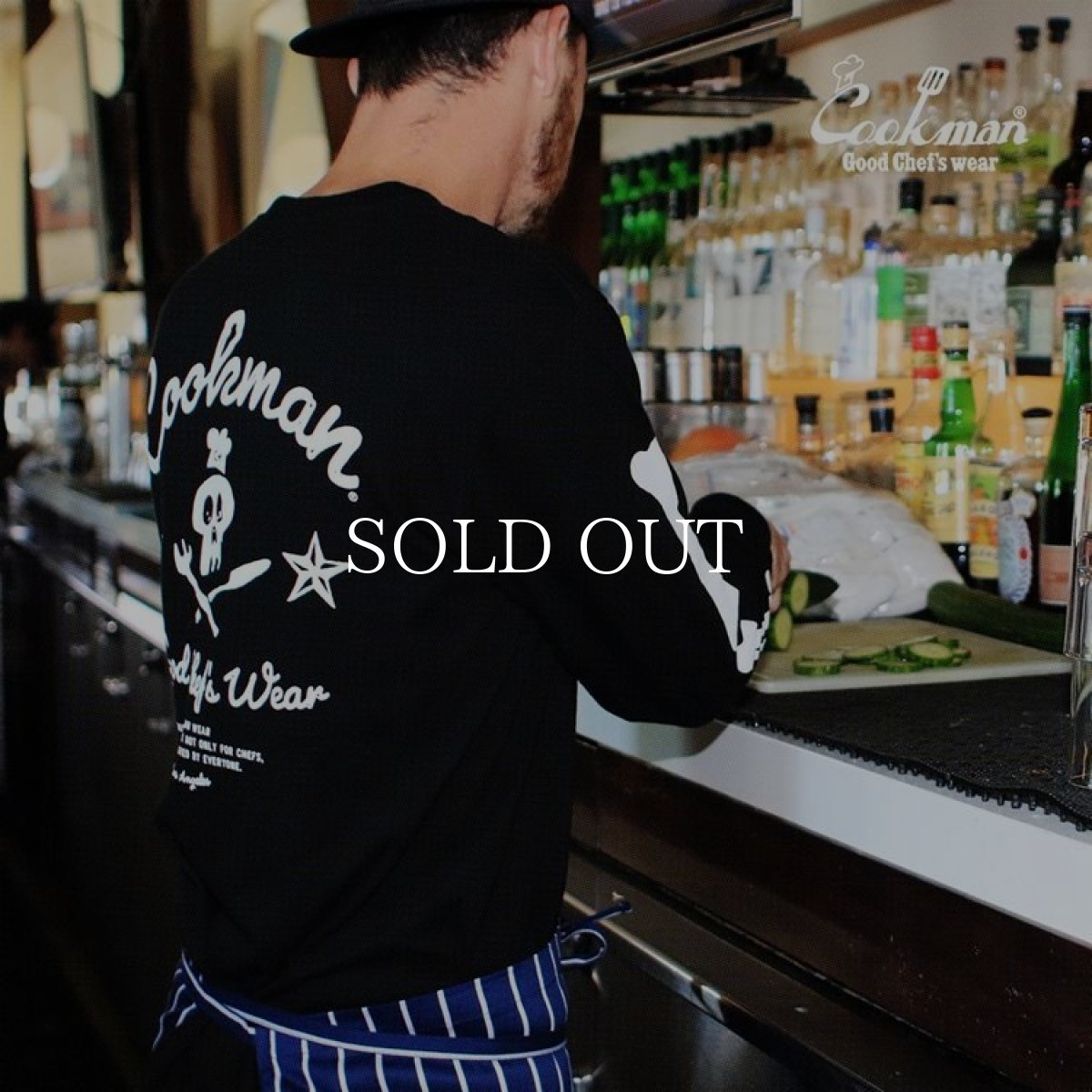 画像18: COOKMAN  ロングスリーブ Tシャツ Skull (Black) (18)