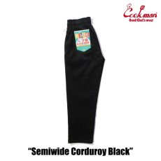 画像11: COOKMAN  Chef Pants Semiwide Corduroy (Black) (11)