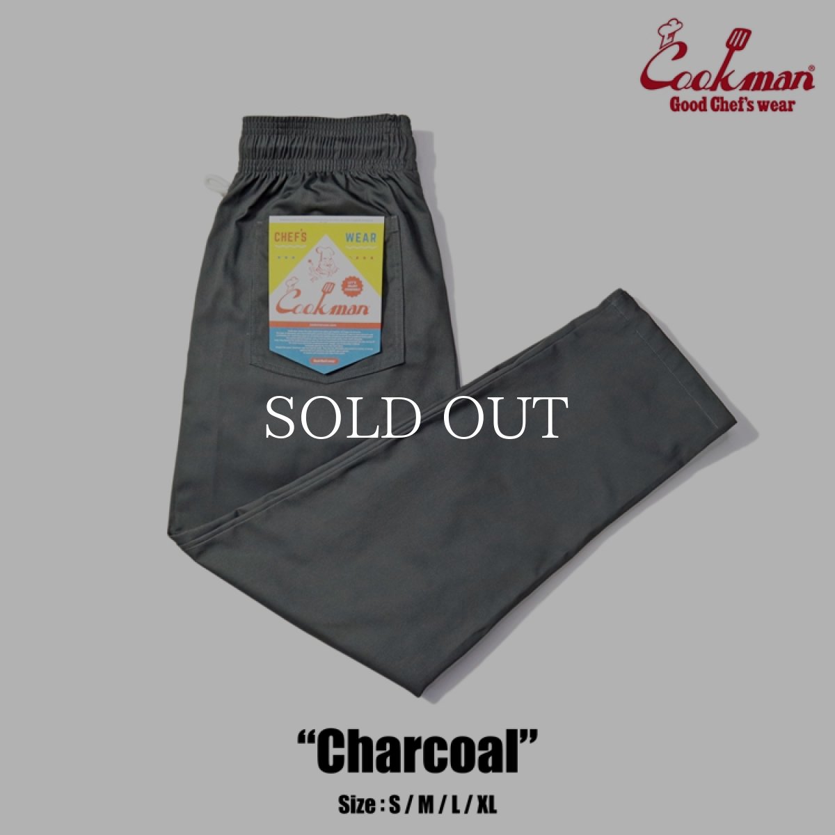画像1: COOKMAN  Chef Pants (Charcoal) (1)
