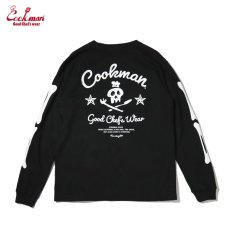 画像2: COOKMAN  ロングスリーブ Tシャツ Skull (Black) (2)