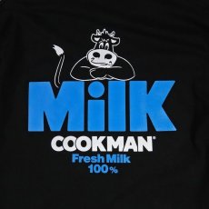 画像4: COOKMAN  ロングスリーブ Tシャツ Milk (Black) (4)