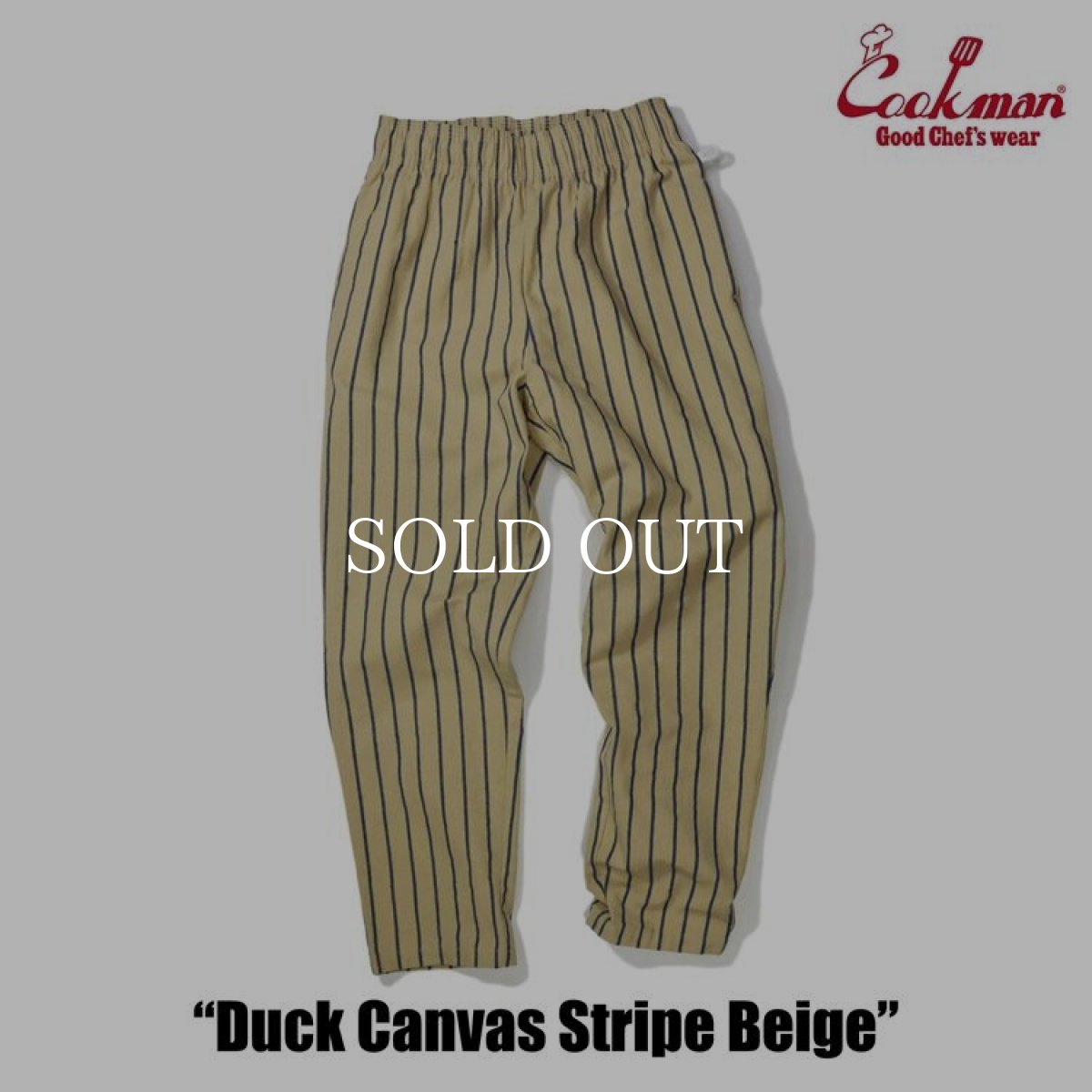 画像9: COOKMAN  Chef Pants Duck Canvas Stripe (Beige) (9)