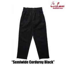 画像2: COOKMAN  Chef Pants Semiwide Corduroy (Black) (2)