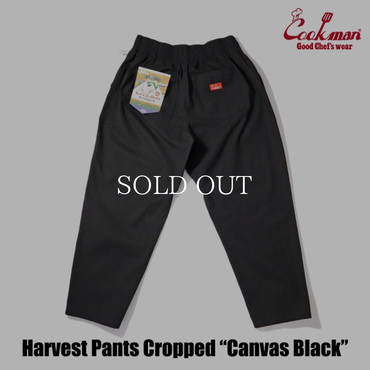 画像3: COOKMAN  Harvest Pants Cropped Canvas (Black) (3)