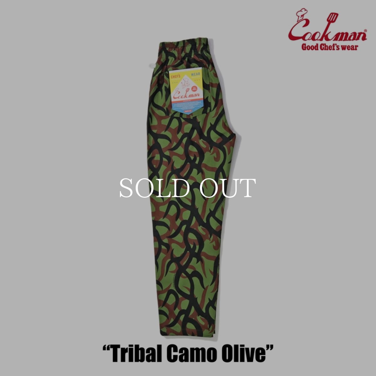 画像11: COOKMAN  Chef Pants Tribal Camo Olive (Olive Green) (11)