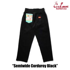 画像3: COOKMAN  Chef Pants Semiwide Corduroy (Black) (3)