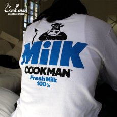 画像11: COOKMAN  ロングスリーブ Tシャツ Milk (White) (11)