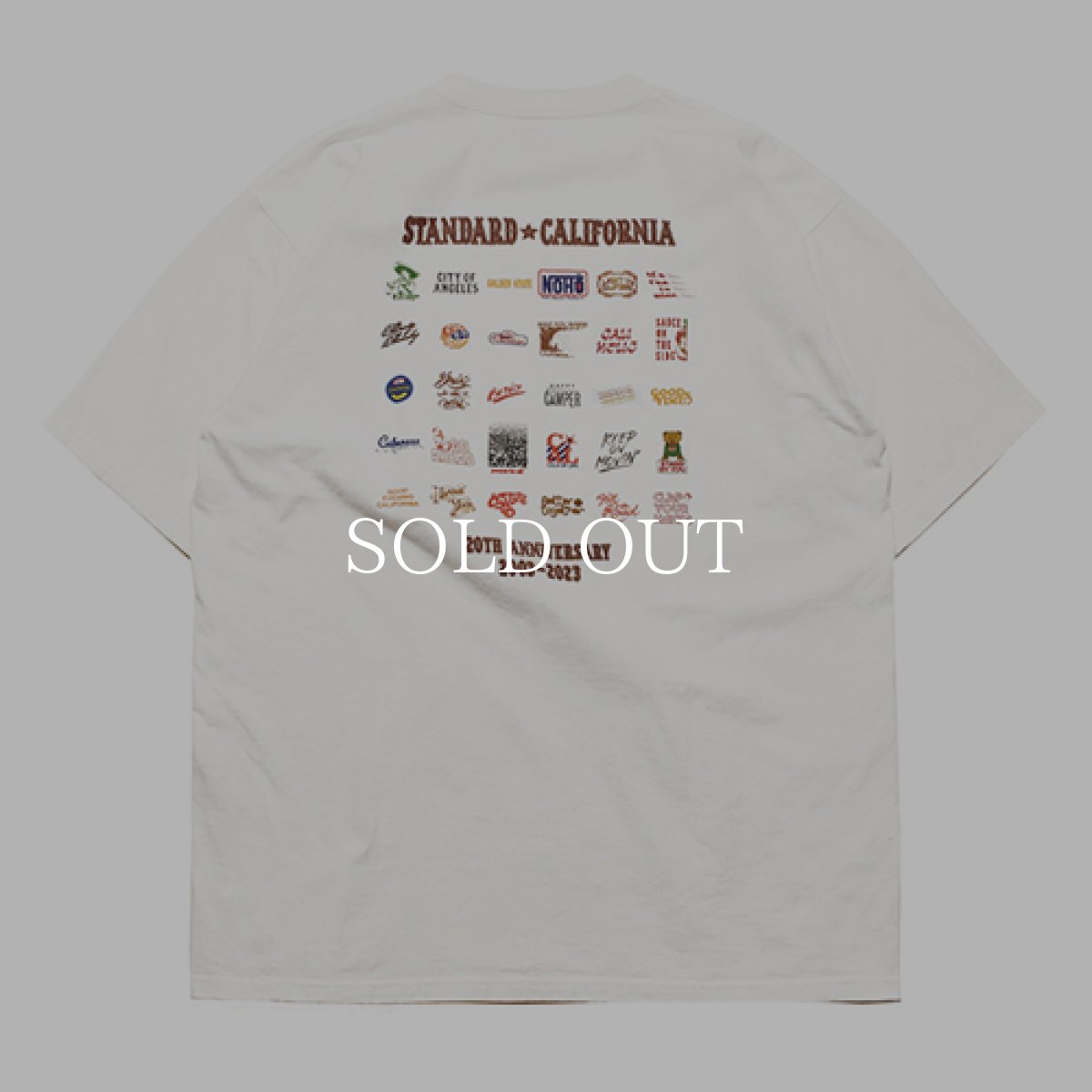 画像3: STANDARD CALIFORNIA  SD 20th Anniversary Logo T (White) (3)