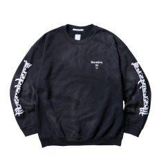 画像1: Liberaiders  LR SLEEVE LOGO VINTAGE CREWNECK (BLACK) (1)