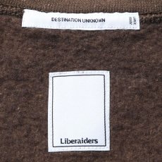 画像3: Liberaiders  LR SLEEVE LOGO VINTAGE CREWNECK (BROWN) (3)