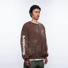 画像8: Liberaiders  LR SLEEVE LOGO VINTAGE CREWNECK (BROWN) (8)