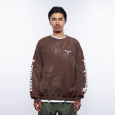 画像6: Liberaiders  LR SLEEVE LOGO VINTAGE CREWNECK (BROWN) (6)