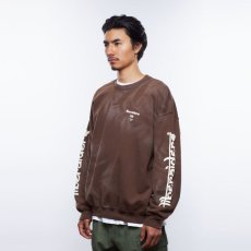 画像7: Liberaiders  LR SLEEVE LOGO VINTAGE CREWNECK (BROWN) (7)