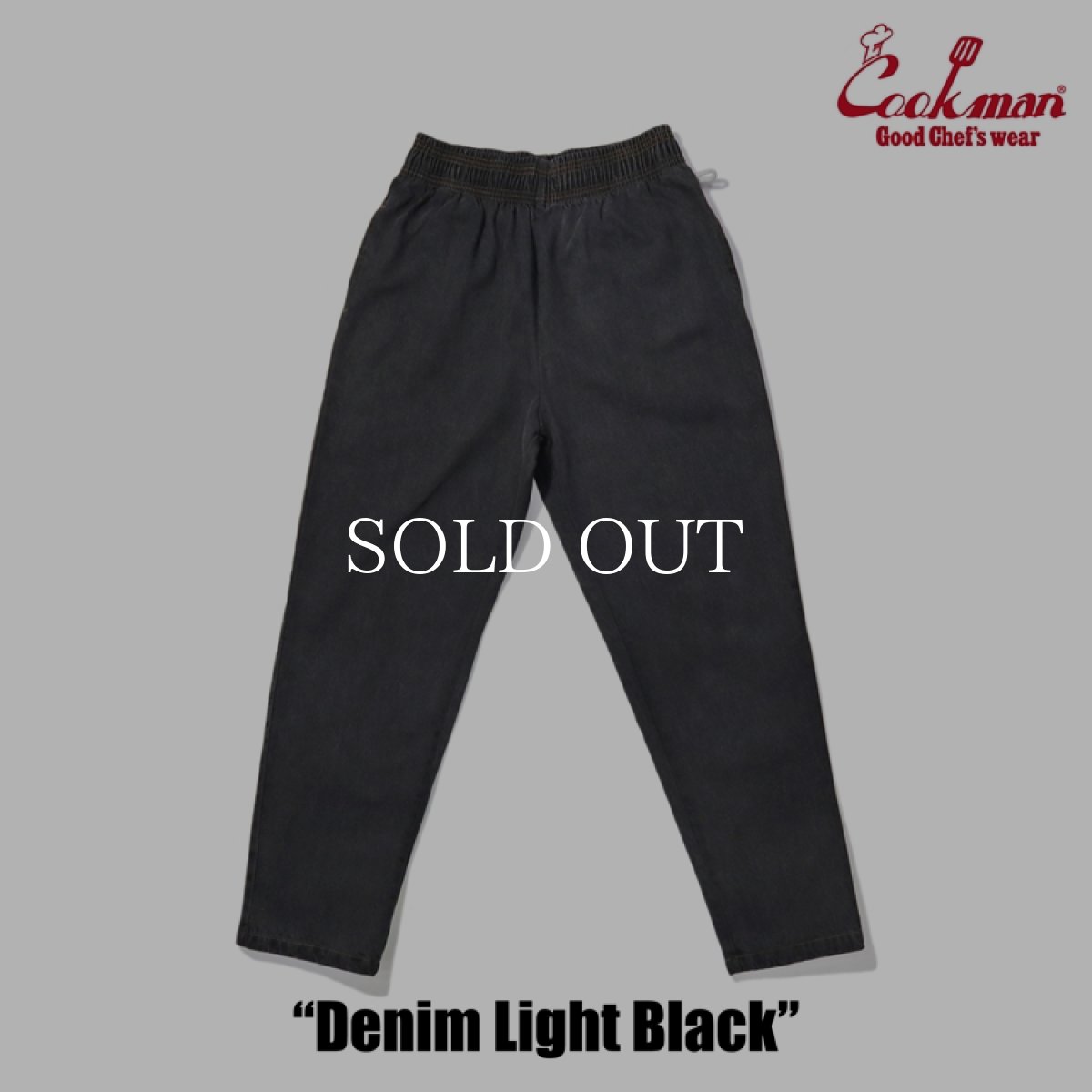 画像3: COOKMAN  Chef Pants Denim Light Black (Charcoal) (3)