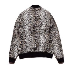 画像2: MINEDENIM  Leopard RC. Satin Rib Zip Blouson (WPT) (2)