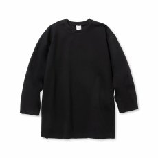 画像1: CALEE  MULTI WAY STRETCH PONTE DROP SHOULDER 3/4 CS (BLACK) (1)