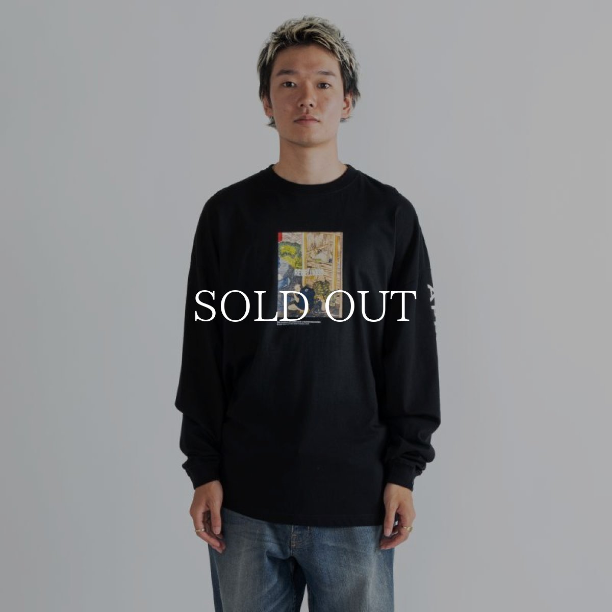 画像2: APPLEBUM  "Sh*t's Real" Big L/S T-shirt (Black) (2)