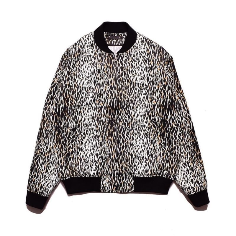 MINEDENIM Leopard RC. Satin Rib Zip Blouson (WPT) 2309-9002