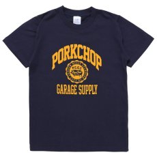 画像1: PORKCHOP GARAGE SUPPLY  2nd COLLEGE TEE for kids (NAVY) (1)