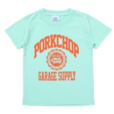 画像1: PORKCHOP GARAGE SUPPLY  2nd COLLEGE TEE for kids (MELON) (1)